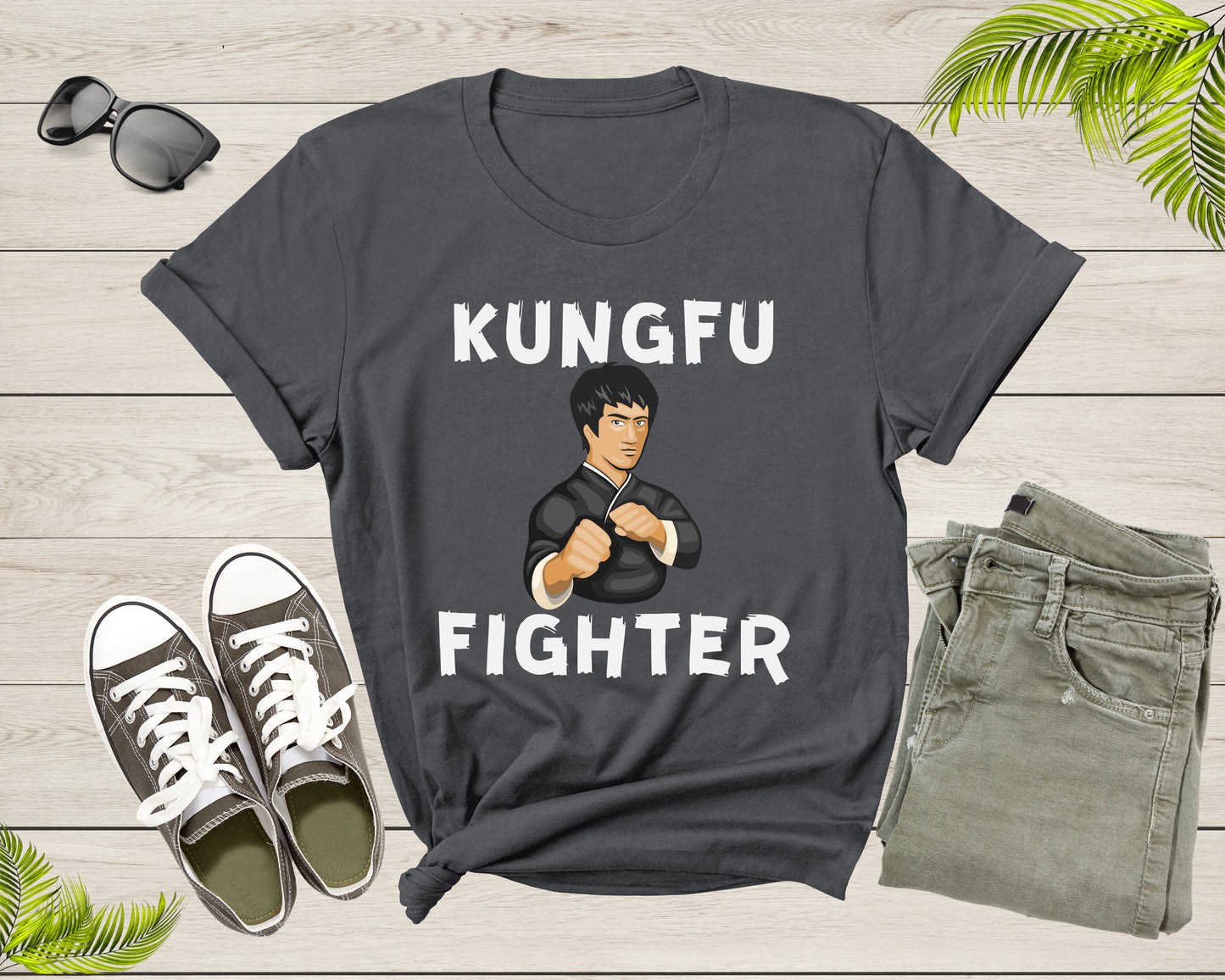 Cool Kungfu Fighter Martial Arts Karate Kungfu Combat Sport T-shirt Kungfu Karate Shirt Kung Fu Shirt Gift For Him Her Martial Arts Shirt