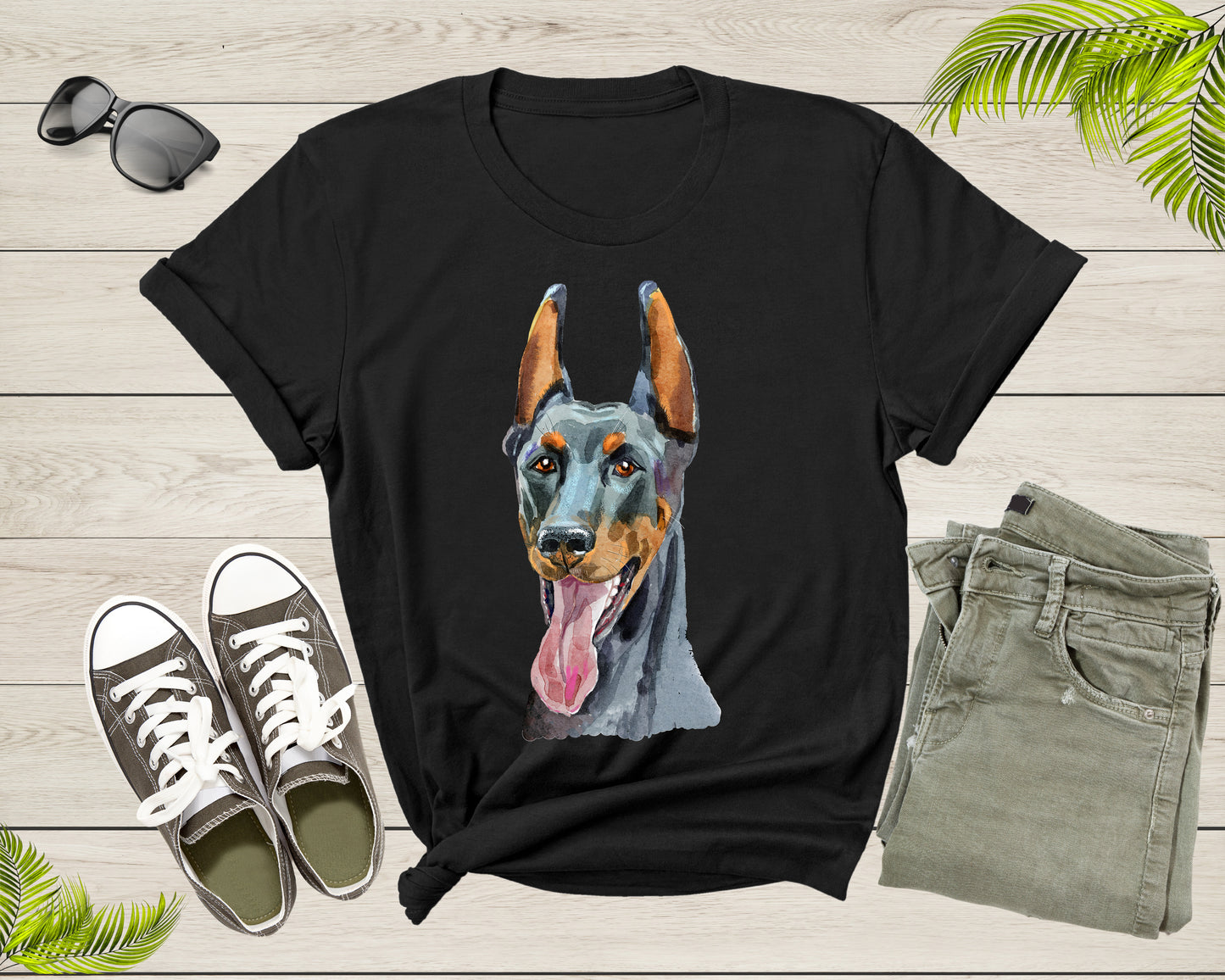 Cool Looking German Shepherd Dog Head for Men Women Kids T-Shirt Dog Puppy Animal Gift T Shirt for Boys Girls Dog Lover Owner Tshirt