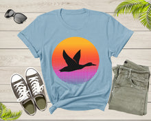 Load image into Gallery viewer, Cool Flying Duck Animal Silhouette at Sunset Nature Bird T-Shirt Duck Bird T Shirt for Men Women Kids Boys Girls Duck Hunting Hunter Gift
