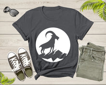 Load image into Gallery viewer, Cool Wild Goat Animal Horn Livestock Silhouette Capricorn T-Shirt Goat Lover Shirt Farm Animal Goat Gift Tshirt Farm Life Animal Lover Shirt

