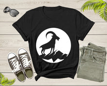 Load image into Gallery viewer, Cool Wild Goat Animal Horn Livestock Silhouette Capricorn T-Shirt Goat Lover Shirt Farm Animal Goat Gift Tshirt Farm Life Animal Lover Shirt

