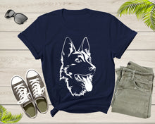 Load image into Gallery viewer, Cute Black German Shepherd Dog Puppy Pet Doggie Animal Dog T-Shirt Dog Lover Gift T Shirt for Men Women Kids Boys Girls Dog Graphic TShirt
