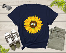 Load image into Gallery viewer, Cute Bumble Bee Yellow Sunflower Blossom Petal Flower Plant T-Shirt Sunflower Lover Gift T Shirt for Men Women Kids Boys Girls TShirt
