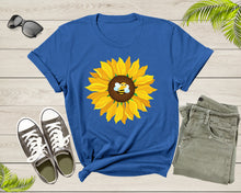 Load image into Gallery viewer, Cute Bumble Bee Yellow Sunflower Blossom Petal Flower Plant T-Shirt Sunflower Lover Gift T Shirt for Men Women Kids Boys Girls TShirt
