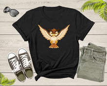 Load image into Gallery viewer, Cute Cool Flying Owl Bird of Night Hooter Owlet Owleez Bird T-Shirt Owl Lover Gift T Shirt for Men Women Kids Boys Girls Graphic Tshirt
