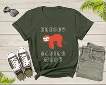 Load image into Gallery viewer, Cute Cool Lazy Tree Sloth Sleeping Animal Energy Saving Mode T-Shirt Sloth Lover Gift T Shirt for Men Women Kids Boys Girls Graphic Tshirt
