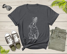 Load image into Gallery viewer, Cute Cuddly Rabbit Pet Animal Hand Dawn Rabbit Silhouette Shirt T-Shirt Bunny Lover Gift T Shirt for Men Women Kids Boys Kids Graphic Tshirt

