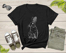 Load image into Gallery viewer, Cute Cuddly Rabbit Pet Animal Hand Dawn Rabbit Silhouette Shirt T-Shirt Bunny Lover Gift T Shirt for Men Women Kids Boys Kids Graphic Tshirt
