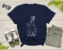 Load image into Gallery viewer, Cute Cuddly Rabbit Pet Animal Hand Dawn Rabbit Silhouette Shirt T-Shirt Bunny Lover Gift T Shirt for Men Women Kids Boys Kids Graphic Tshirt
