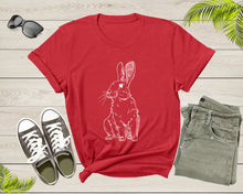Load image into Gallery viewer, Cute Cuddly Rabbit Pet Animal Hand Dawn Rabbit Silhouette Shirt T-Shirt Bunny Lover Gift T Shirt for Men Women Kids Boys Kids Graphic Tshirt
