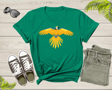 Load image into Gallery viewer, Cute Flying Blue Yellow Parrot Tropic Exotic Bird Design T-Shirt Parrot Lover Gift T Shirt for Men Women Kids Boys Girls Graphic Tshirt
