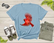 Load image into Gallery viewer, Cute Flying Northern Red Cardinal Bird Redbird Wings T-Shirt Cardinal Bird Lover Gift T Shirt for Men Women Kids Boys Girls Graphic Tshirt

