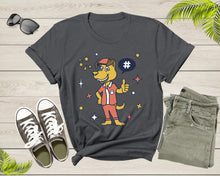 Load image into Gallery viewer, Cute Funky Hipster Goofy Dog Dressed in Cartoon Character T-Shirt Dog Lover Gift T Shirt for Men Women Kids Boys Girls Graphic Tshirt
