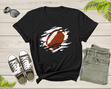 Load image into Gallery viewer, Cool Football Ball Silhouette Football Sports Team Games T-Shirt American Football Lover Gift T Shirt for Men Women Kids Boys Girls
