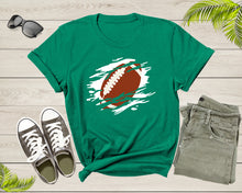 Load image into Gallery viewer, Cool Football Ball Silhouette Football Sports Team Games T-Shirt American Football Lover Gift T Shirt for Men Women Kids Boys Girls
