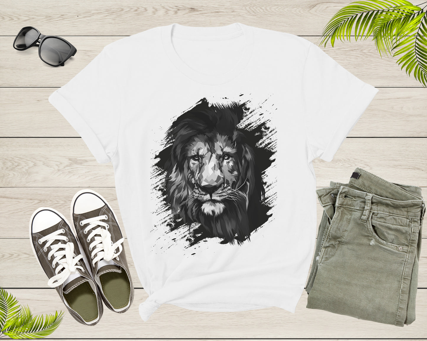 Cool Forest King Lion Saharan African Animal Zoo Lion T-Shirt Lion Animal Gift T Shirt for Men Women Kids Boys Girls King Lion Tshirt