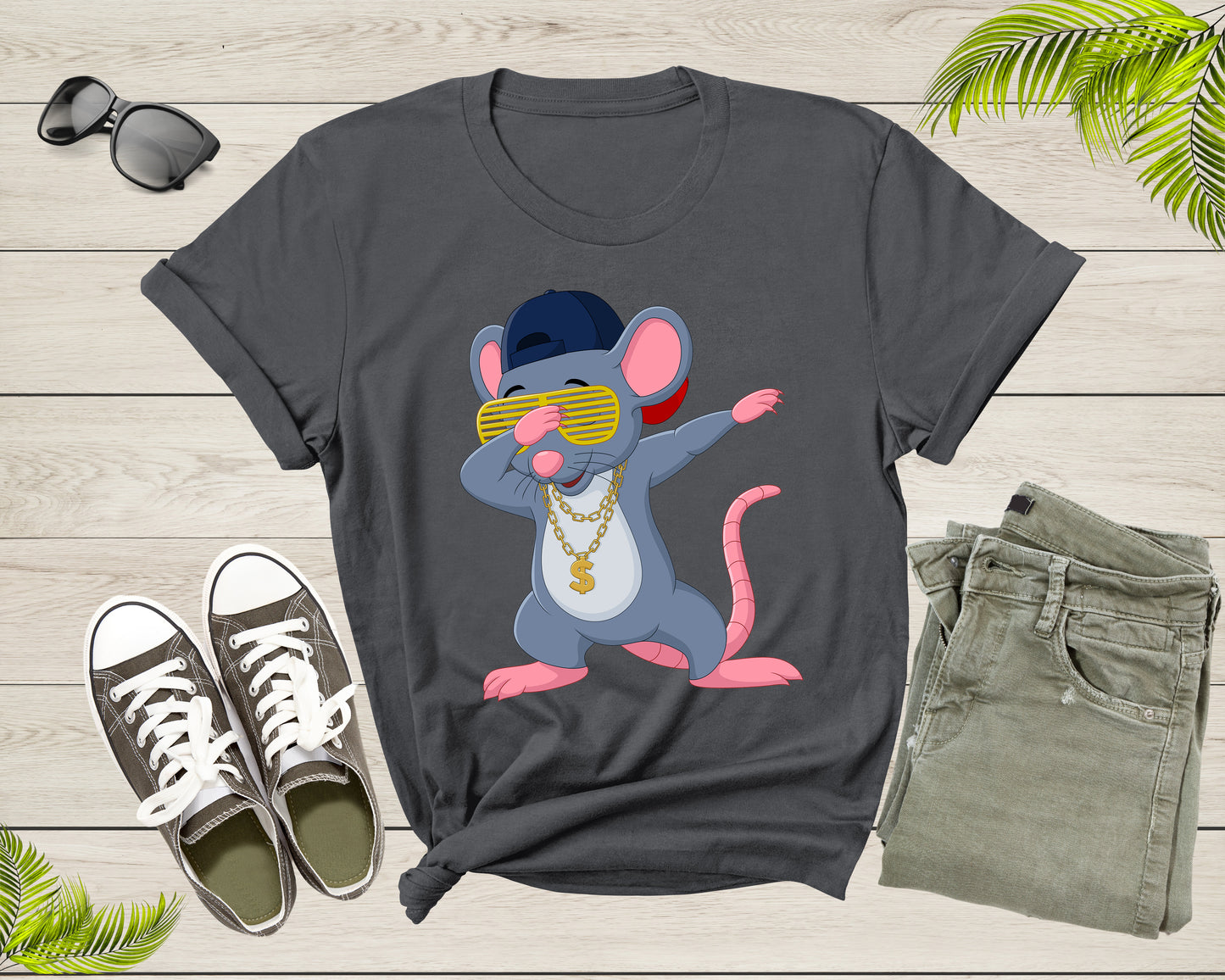 Cute Mouse Rat Lover Shirt For Adult Men Women Kids Mouse Rat Birthday Present Gift Boys Girls Dad Mom Juniors Tshirt Dabbing Mouse T-shirt