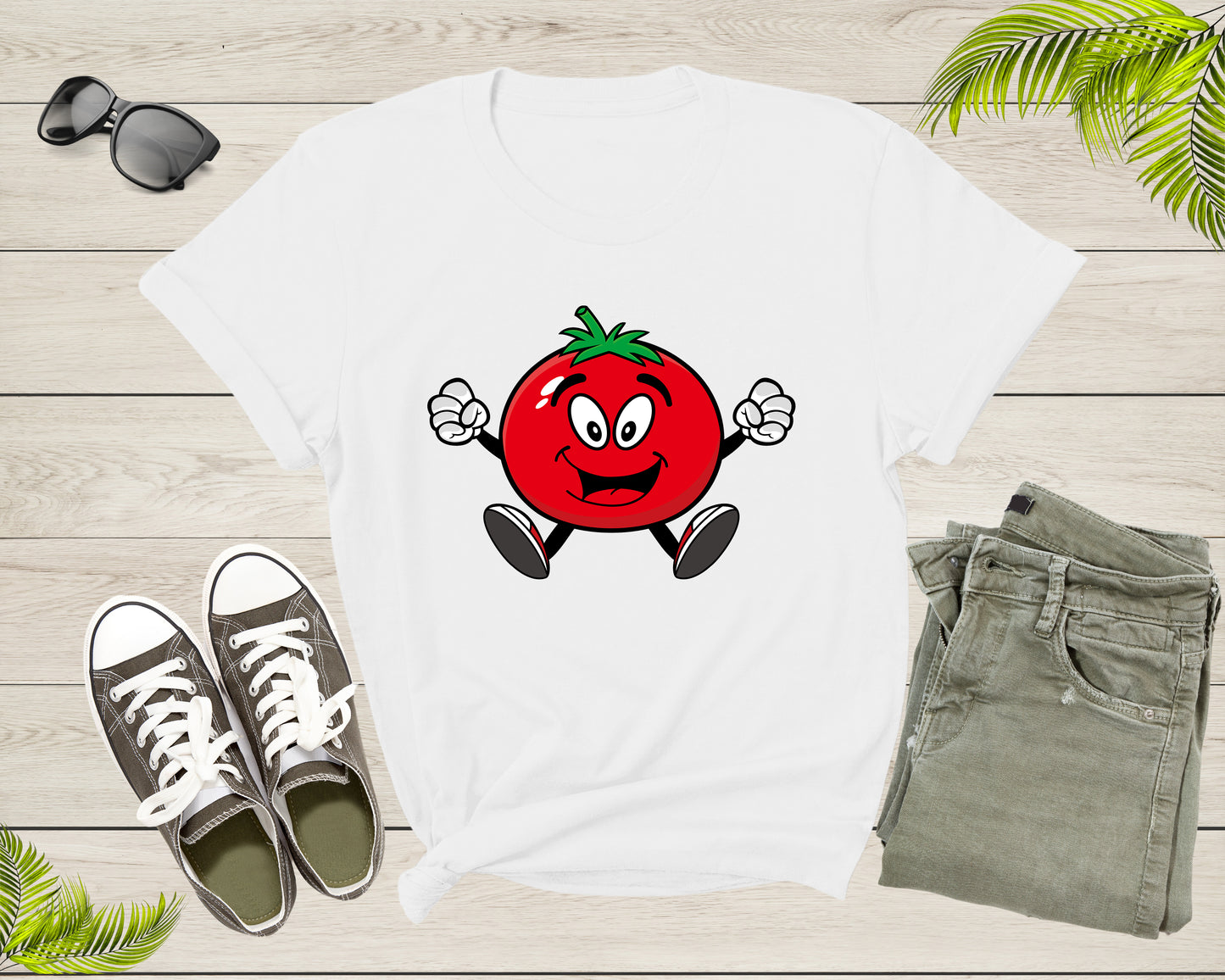 Cool Funny Happy Ripe Red Tomato Fruit for Men Women Kids T-Shirt Tomato T Shirt Gift for Men Women Kids Boys Girls Tomato Fruit TShirt