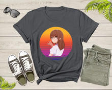 Load image into Gallery viewer, Beautiful Japanese Retro Anime Girl Manga Design T-shirt For Men Women Cute Anime Shirt For Kids Teens Boys Girls Teenager Anime Gift Tshirt
