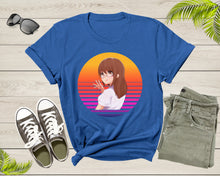 Load image into Gallery viewer, Beautiful Japanese Retro Anime Girl Manga Design T-shirt For Men Women Cute Anime Shirt For Kids Teens Boys Girls Teenager Anime Gift Tshirt
