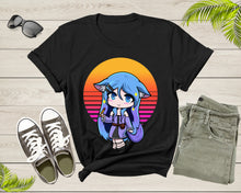 Load image into Gallery viewer, Beautiful Japanese Anime Girl Student Manga Holds Pencil T-shirt Anime Shirt For Men Women Kids Boys Girls Teen Anime Girl Gift Tshirt
