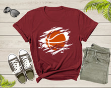 Load image into Gallery viewer, Cool Basketball Shirt For Men Women Youth Boys Girls Basketball Lover Gift Idea Tshirt Basketball Birthday Present Gift Dad Mom T-shirt

