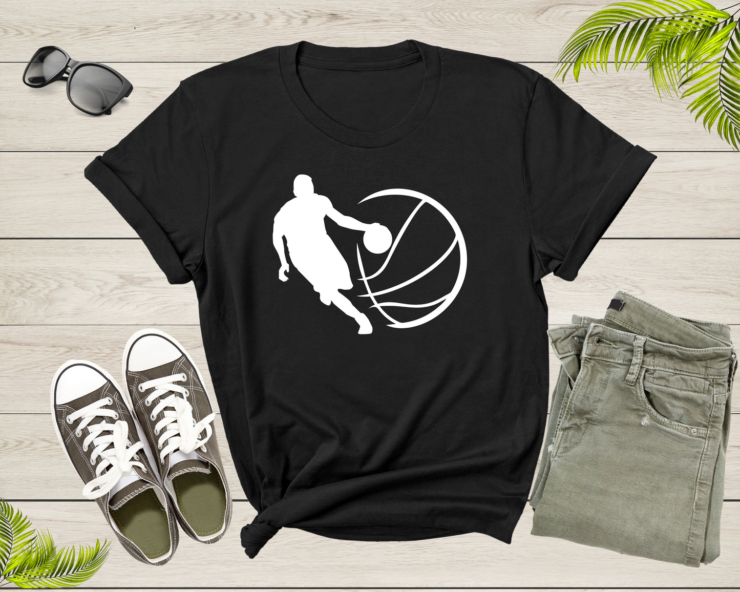 Cool Basketball Player Shirt For Men Women Boys Girls Basketball Lover Gift Idea Tshirt Basketball Birthday Present Gift Dad Mom T-shirt
