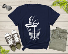 Load image into Gallery viewer, Cool Basketball Shirt For Men Women Youth Boys Girls Basketball Lover Gift Idea Tshirt Basketball Birthday Present Gift Dad Mom T-shirt
