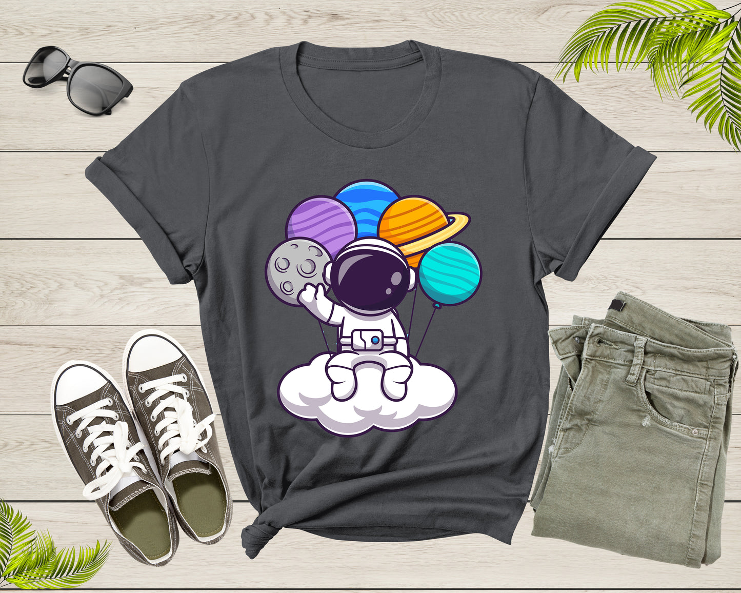 Astronaut Space Lovers Gift Astronaut Spaceman Graphic Design Adult Men Women Kids Boys Girls Shirt Astronaut Birthday Present T-shirt