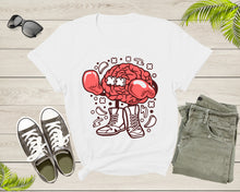 Load image into Gallery viewer, Boxer Brain Tshirt Fighter Boxing with Gloves and Shoes Men Women T-Shirt Boxing Lover Gift for Men Women Kids Teens Boys Girls Shirt
