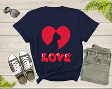Load image into Gallery viewer, Cat Kitten Animal Lover Red Heart Love Like Pet Sweet Cat T-shirt Cat Kitten Shirt Men Women Kids Boys Girls Teens Cute Cat Graphic Tshirt
