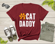 Load image into Gallery viewer, Cat Daddy Happy Birthday Step Dad Fathers Day Gift Cat Lover Shirt Cat Dad Gift Animal Lover Tshirt Best Gift For Dad Cat Father T-Shirt

