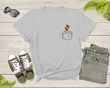 Load image into Gallery viewer, Cool Chicken Hen Rooster in Pocket with Meme Sunglasses T-Shirt Pocket Chicken Shirt for Men Women Kids Boys Girls Teens Graphic Tshirt
