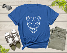 Load image into Gallery viewer, Cool Cougar Tiger Cheetah Puma Wild Cat Animal Head Face T-Shirt Puma Cougar Shirt for Men Women Kids Boys Girls Teens Graphic Gift Tshirt

