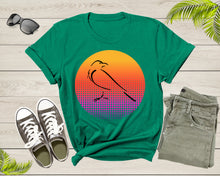 Load image into Gallery viewer, Black Crow Bird Silhouette At Sunset Wildlife Nature Animal T-shirt Crow Lover Gift Shirt For Men Women Kids Crow Themed Graphic Tshirt
