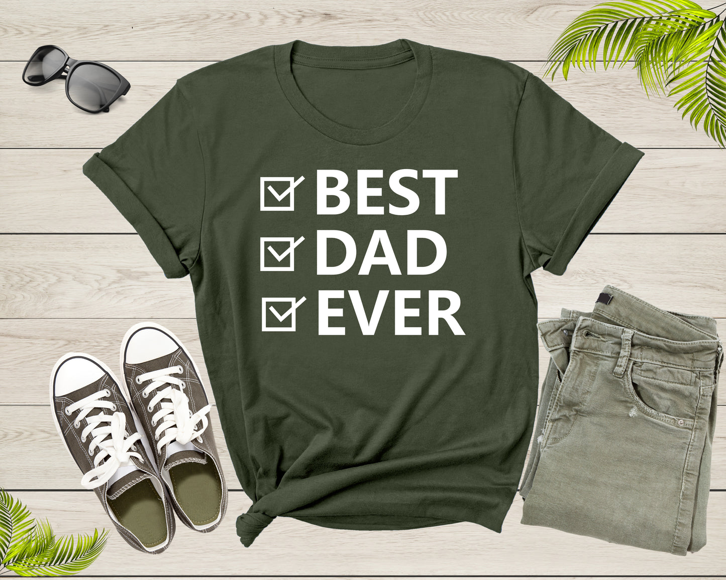 Best Dad Ever Shirt For Men Fathers Day Father Grandfather Grandpa Daddy Gift Tshirt Incredible Dad Funny Birthday Present Graphic T-shirt