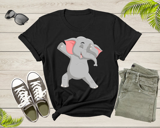 Cool Dabbing Dancing Elephant for Men Women Kids Boys Girls T-Shirt Dabbing Elephant Shirt for Men Women Kids Boys Girls Teens Gift Tshirt