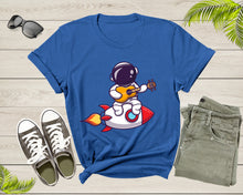 Load image into Gallery viewer, Astronaut Space Lovers Gift Guitarist Spaceman Graphic Rocket Adult Men Women Kids Boys Girls Shirt Astronaut Birthday Present T-shirt
