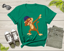 Load image into Gallery viewer, Cool Dabbing Dancing Monkey Wearing Sunglasses Hat Necklace T-Shirt Monkey Shirt for Men Women Kids Boys Girls Teens Graphic Gift Tshirt
