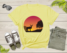 Load image into Gallery viewer, Cool Deer Looking at Sunset Forest Hiking Men Women Kids T-Shirt Deer Animal Shirt Antelope T Shirt

