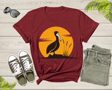 Load image into Gallery viewer, Cool Cute Pelican Bird Animal Sunset Nature For Men Women Kids T-shirt Vintage Retro Pelican Print Shirt Outfit Youth Graphic Design Tshirt
