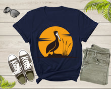 Load image into Gallery viewer, Cool Cute Pelican Bird Animal Sunset Nature For Men Women Kids T-shirt Vintage Retro Pelican Print Shirt Outfit Youth Graphic Design Tshirt

