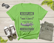 Load image into Gallery viewer, Aeroplane Airplane Aviation Sky Riders Aerobatics Plane Fly T-shirt Plane Airplane Shirt Pilot Aviation Shirt Gift For Pilot Aviation Gift
