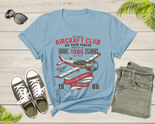 Load image into Gallery viewer, Cool Aircraft Club Plane Fly Airplane for Men Women Kids T-Shirt Plane Shirt for Men Women Kids Boys Girls Teens Pilots Graphic Gift Tshirt
