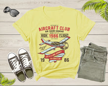Load image into Gallery viewer, Cool Aircraft Club Plane Fly Airplane for Men Women Kids T-Shirt Plane Shirt for Men Women Kids Boys Girls Teens Pilots Graphic Gift Tshirt

