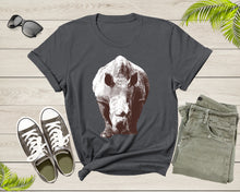 Load image into Gallery viewer, Cool Cute Walking Rhinoceros Hippopotamus Hippo Rhino Animal T-Shirt Rhino Shirt for Men Women Kids Boys Girls Teens Graphic Gift Tshirt
