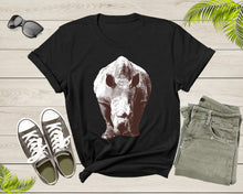 Load image into Gallery viewer, Cool Cute Walking Rhinoceros Hippopotamus Hippo Rhino Animal T-Shirt Rhino Shirt for Men Women Kids Boys Girls Teens Graphic Gift Tshirt
