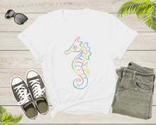 Load image into Gallery viewer, Colorful Ocean Sea Seahorse Underwater Fish Aquatic Animal T-shirt Seahorse Lover Shirt Marine Biologist Gift Seahorse Ocean Lover Shirt
