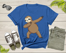 Load image into Gallery viewer, Cool Dabbing Dancing Lazy Sloth for Men Women Kids Boys Girl T-Shirt Sloth Animal Shirt for Men Women Kids Boys Girls Teens Gift Tshirt
