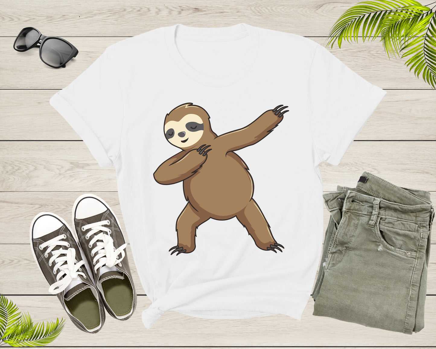 Cool Dabbing Dancing Lazy Sloth for Men Women Kids Boys Girl T-Shirt Sloth Animal Shirt for Men Women Kids Boys Girls Teens Gift Tshirt